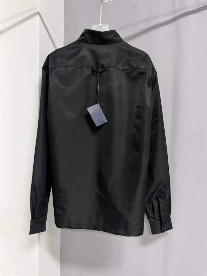 PRA Four Button Triangular Logo Bucket Bag 2024FW New Casual Design