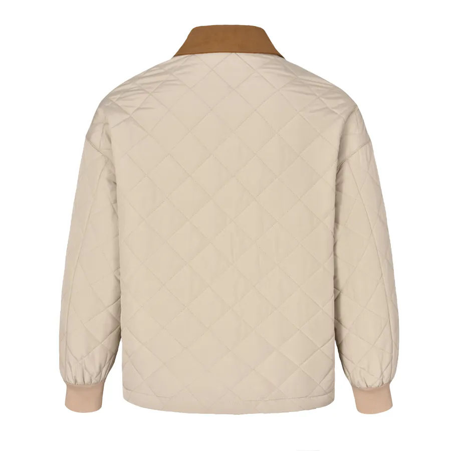 Miumiu 24FW Cotton Patchwork Collar Jacket