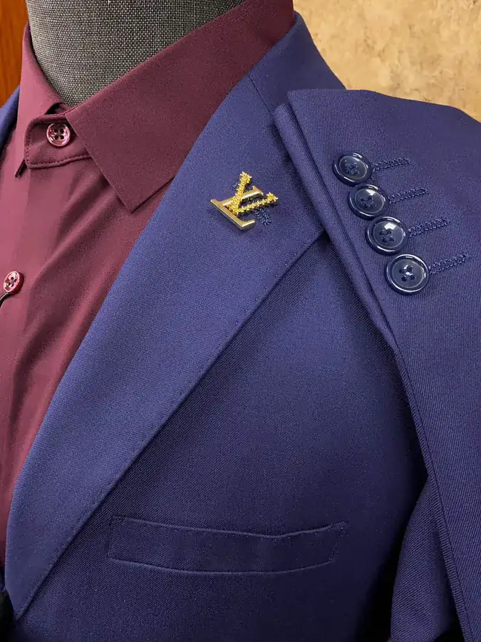 1V Vuitton Men's Premium Business Suit Set