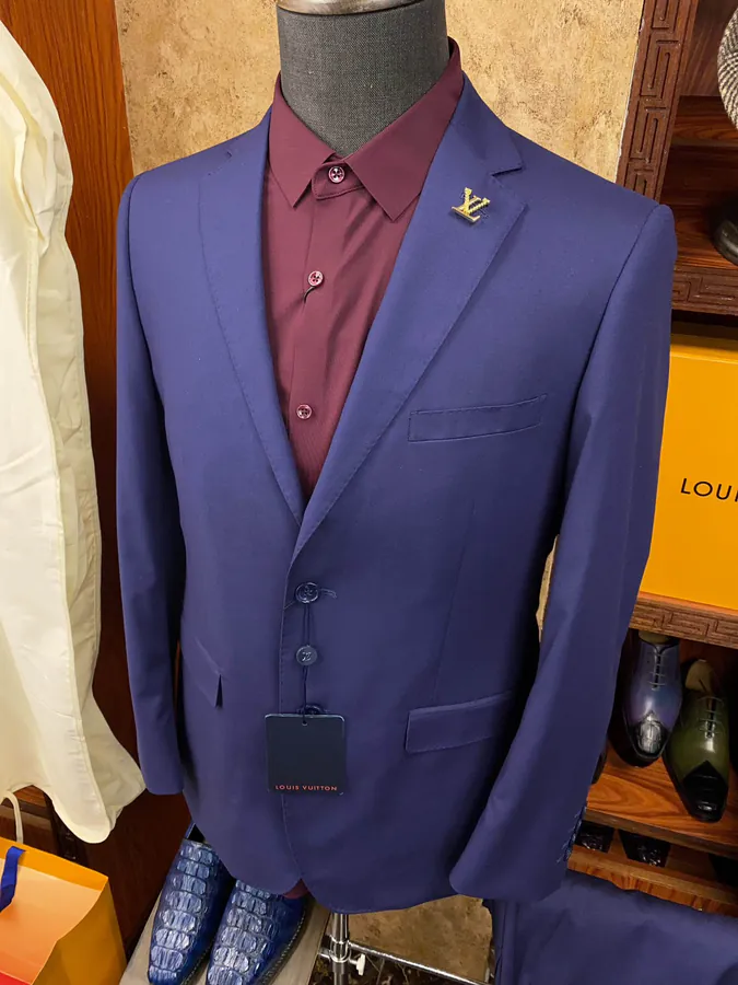 1V Vuitton Men's Premium Business Suit Set