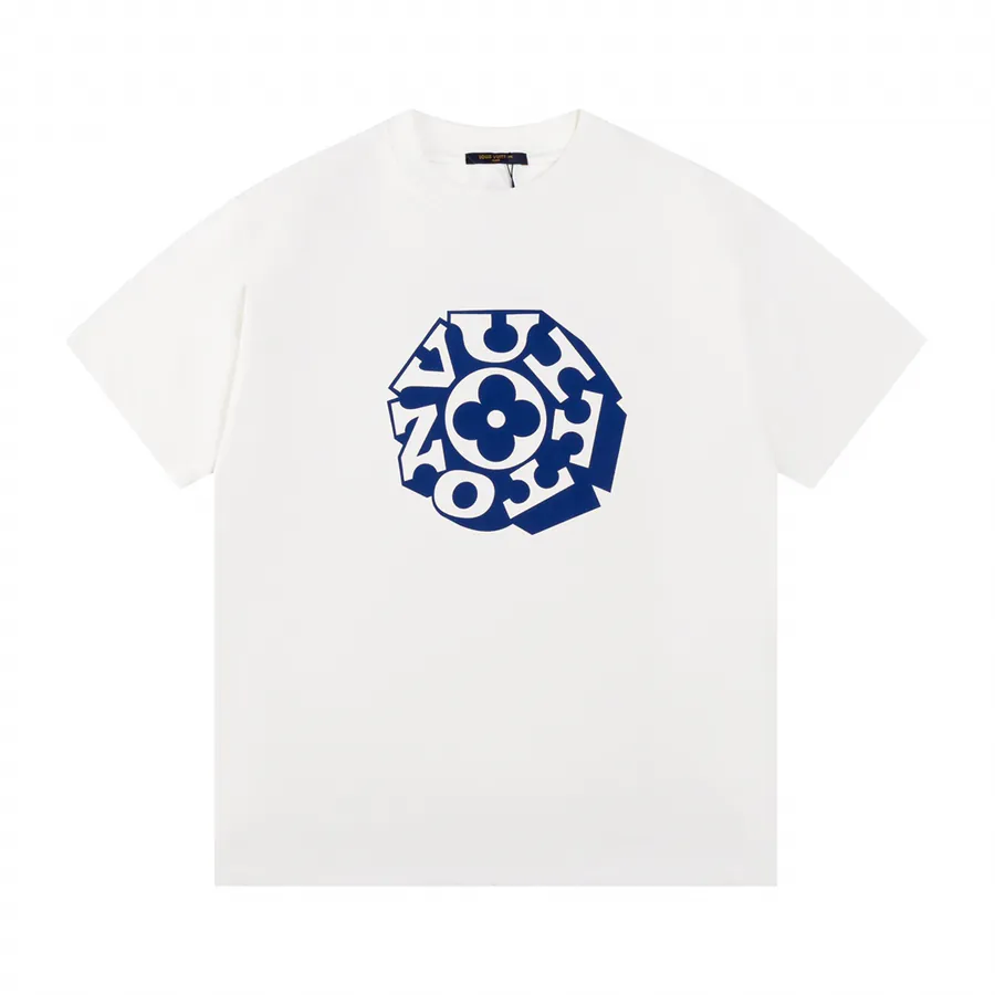 190 1V 25ss Spring Summer New Collection Letter Print Short Sleeve T Shirt