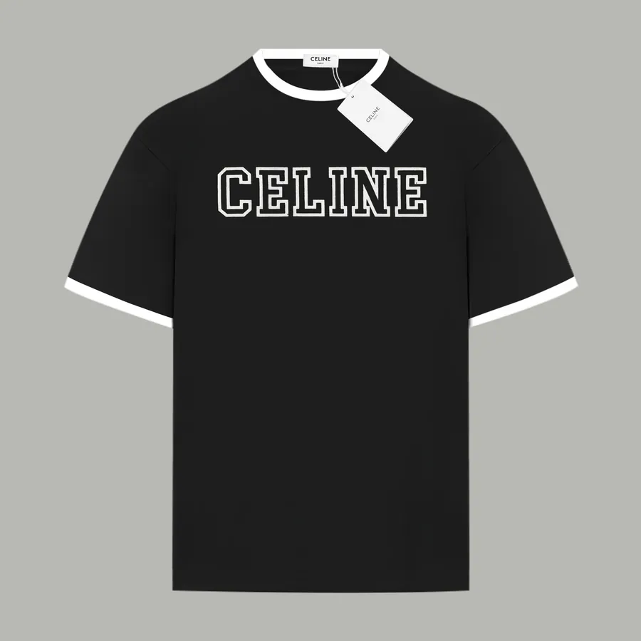 Celine Classic Stripe Logo Letter Logo Patch Sleeve