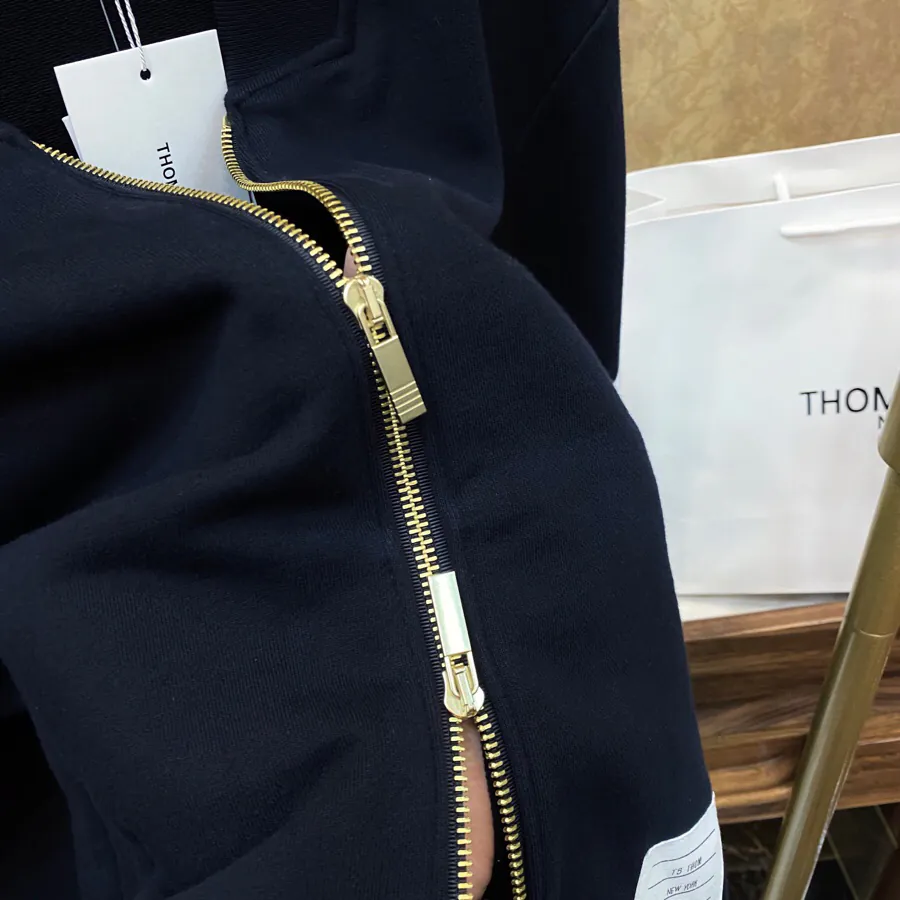 Thom Browne TB Unisex Hoodie Premium Organic Cotton