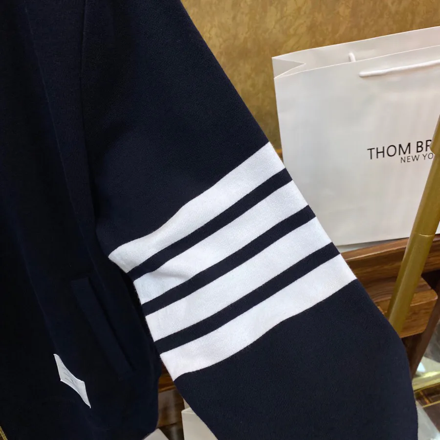 Thom Browne TB Unisex Hoodie Premium Organic Cotton