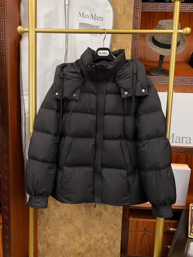 MaxMara Premium Longline Down Coat with Hood