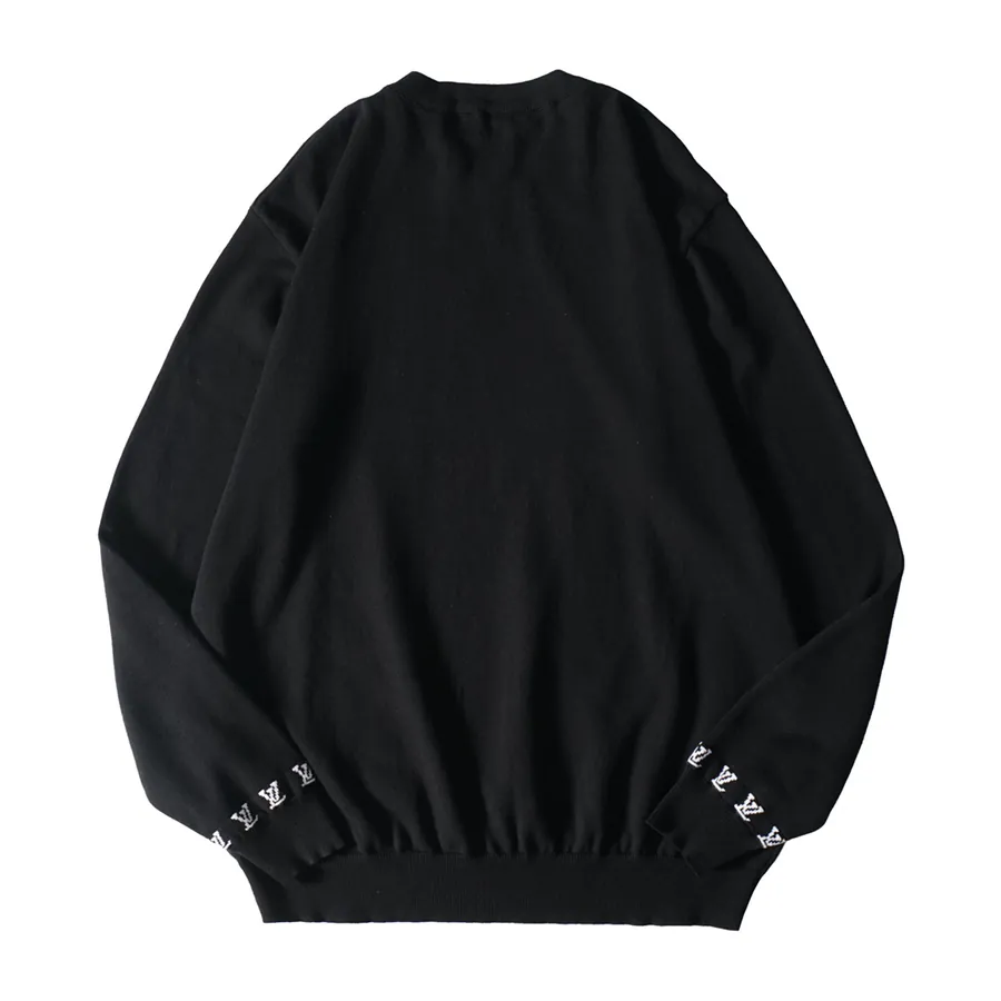 Vuitton Embroidered Cotton Crewneck Sweater
