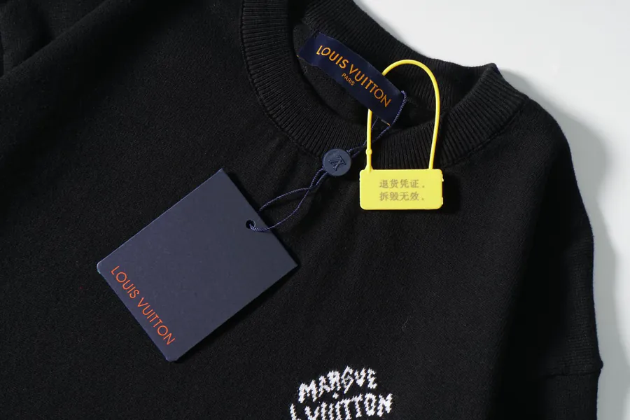 Vuitton Embroidered Cotton Crewneck Sweater
