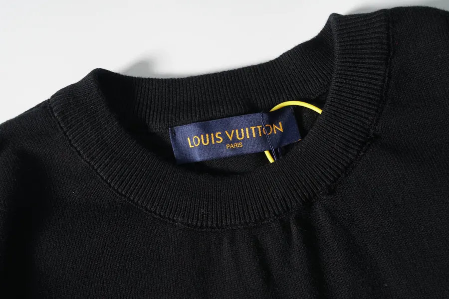 Vuitton Embroidered Cotton Crewneck Sweater