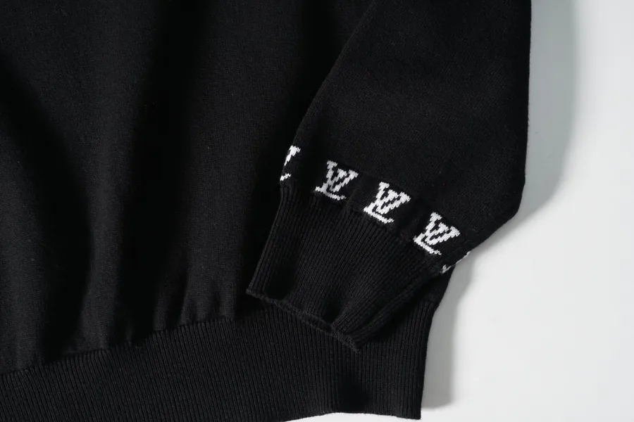 Vuitton Embroidered Cotton Crewneck Sweater