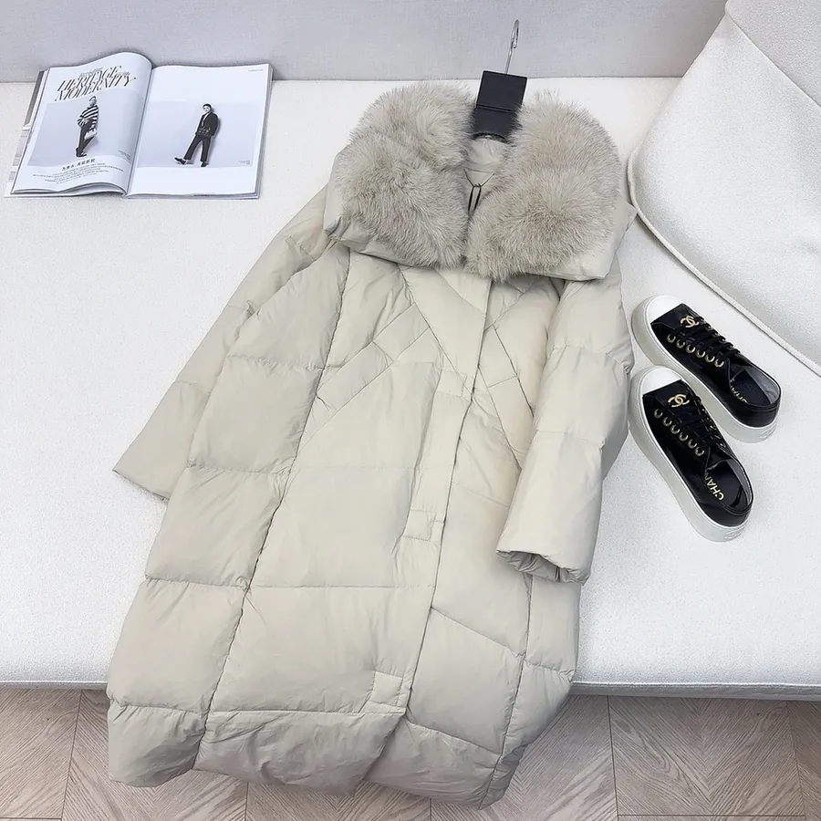 MaXMara Oversized Hooded Down Coat with Dust Bag