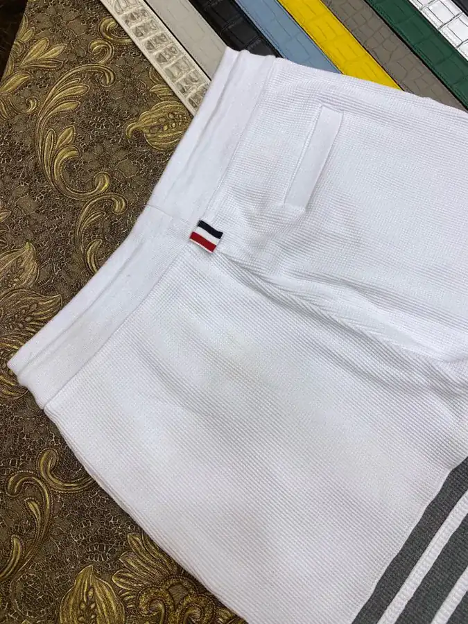 Thom Browne TB Round Neck Sweater Slim Fit, Unisex, Waffle Cotton