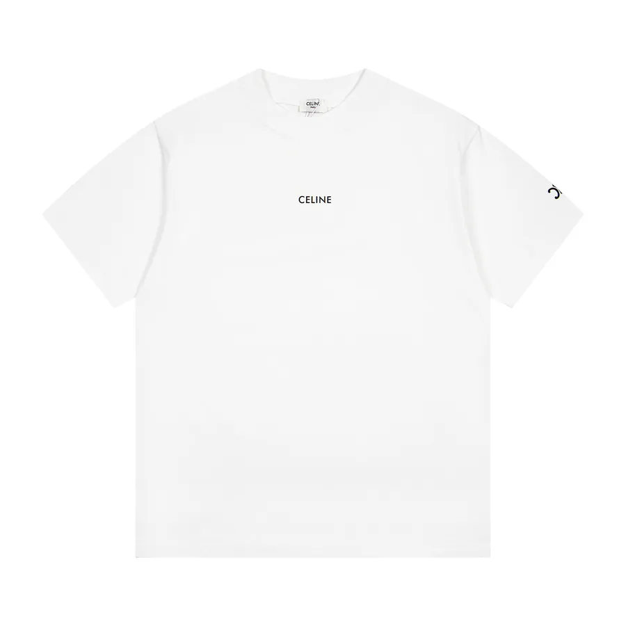 CELINE New Classic Logo Round Neck Short Sleeve T Shirt