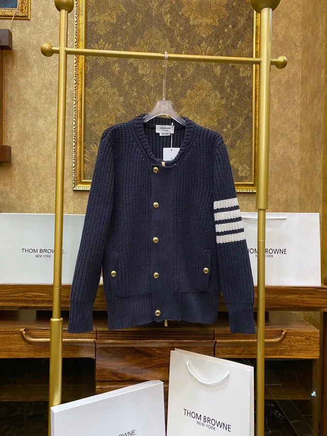 THOM BROWNE Original Oversized Shacket for Men and Women