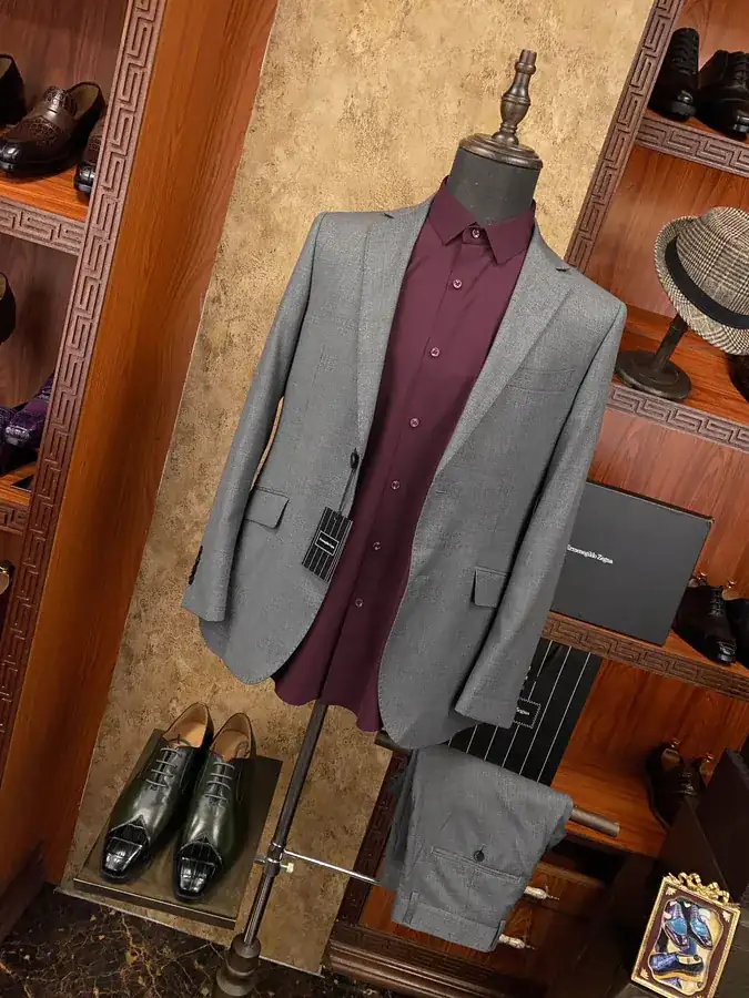 Zegna New Arrival Men's Business Suit Set with Premium Fabric