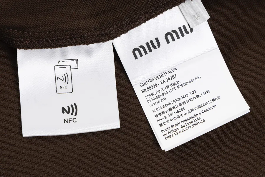 MiuMiu Color Contrast Double Layered Polo Shirt