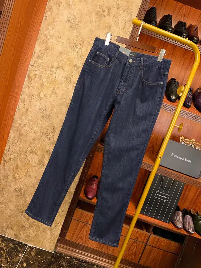 Zegna Spring Summer Thin Leisure Jeans Comfortable Fit
