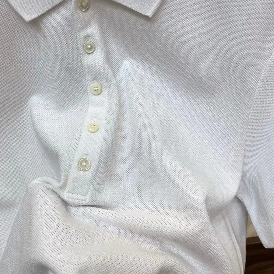 THOM BROWNE Summer Polo Shirt with Collar Trim