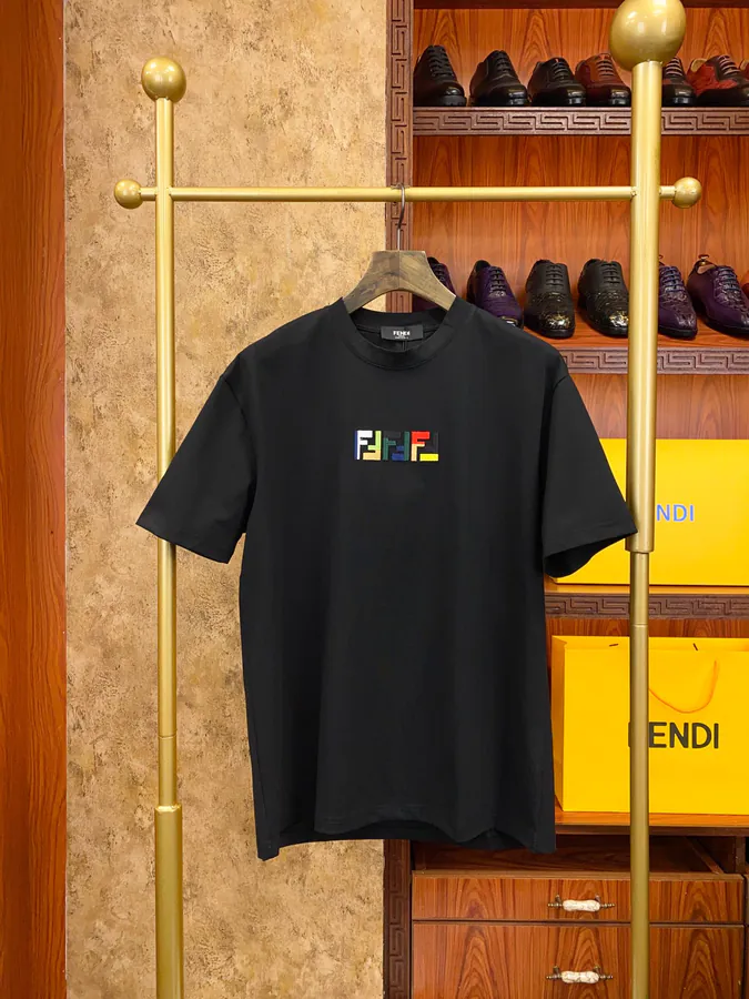 FE&NDI Premium Short Sleeve T Shirt with Triple Stitching