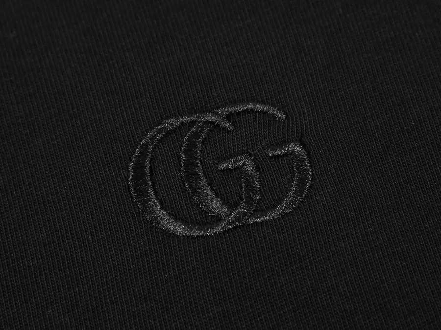 Double G Embroidered Letter T Shirt