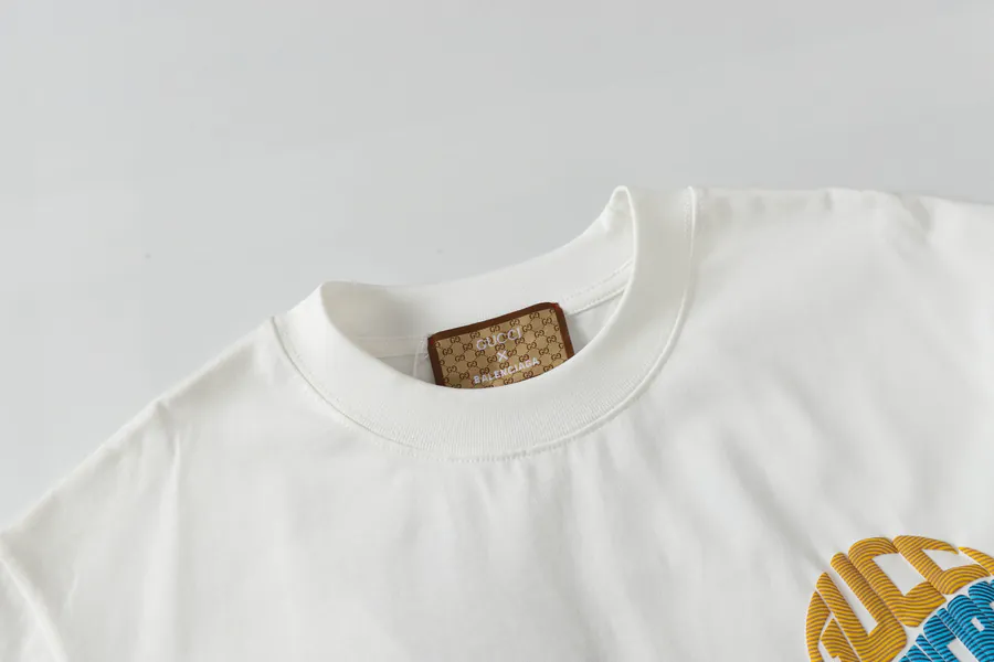 X Collaboration 25ss Logo Print Round Neck T Shirt Unisex