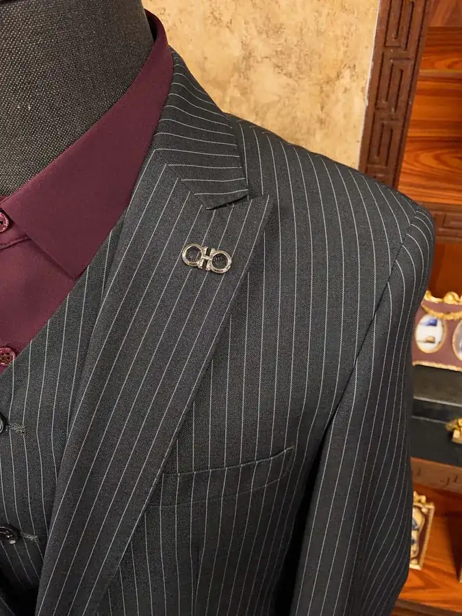 Ferragamo Noble Exclusive Men's Suit Set Business Formal Wear