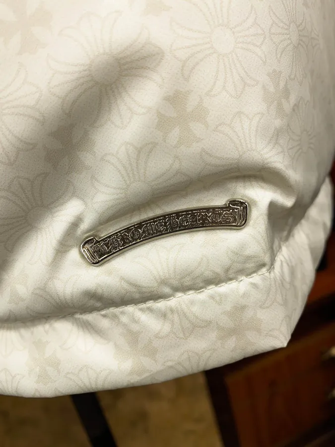Premium Down Jacket Come Hearts, Dark Pattern Silver Button