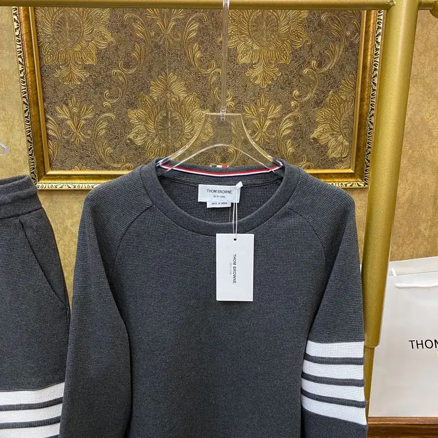 Thom Browne TB Unisex Hoodie Premium Cotton Fabric