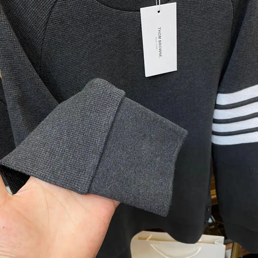 Thom Browne TB Unisex Hoodie Premium Cotton Fabric