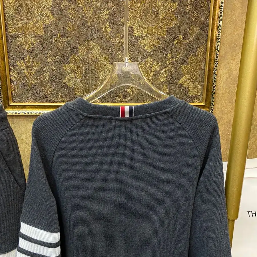 Thom Browne TB Unisex Hoodie Premium Cotton Fabric