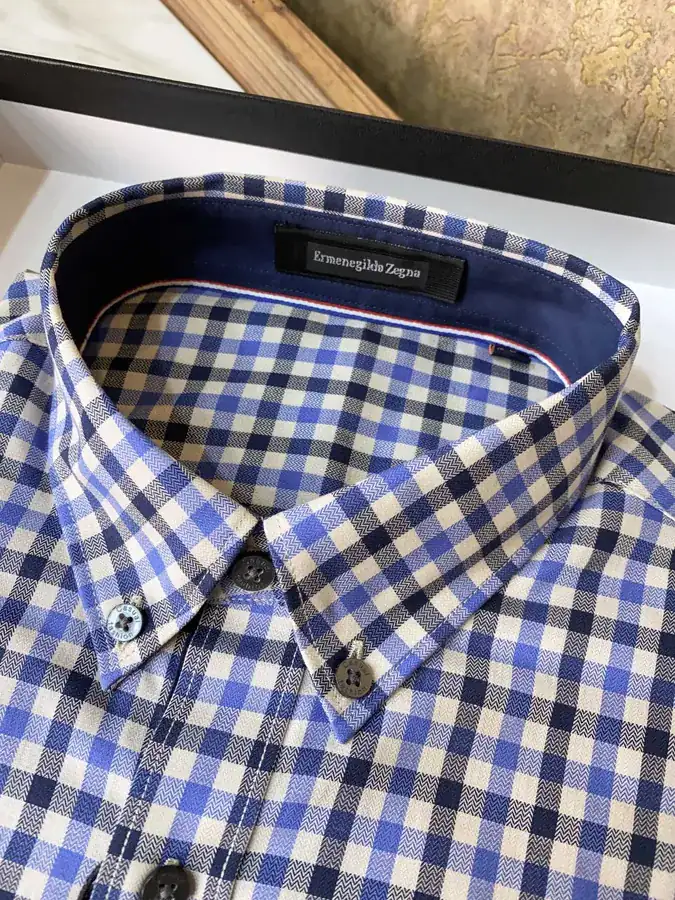 Zegna Premium Series Men's Shirt Luxury A Grade Buttons, Soft Fabric