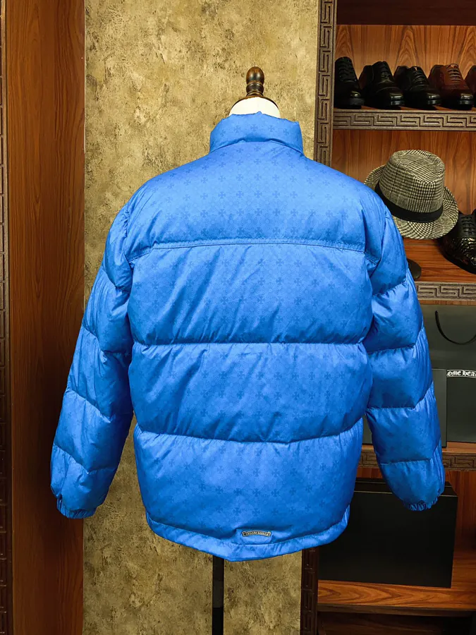 Premium Down Jacket Come Hearts, Dark Pattern Silver Button, Custom Molded Hardware