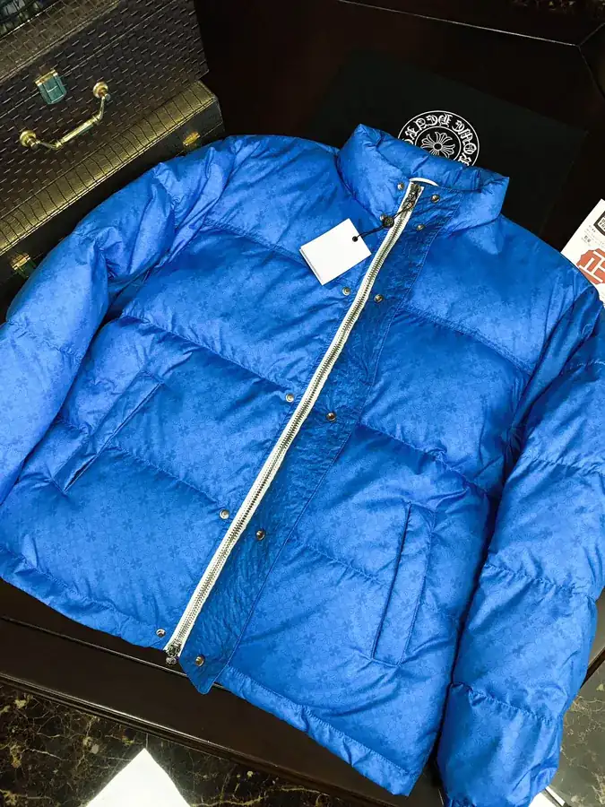 Premium Down Jacket Come Hearts, Dark Pattern Silver Button, Custom Molded Hardware