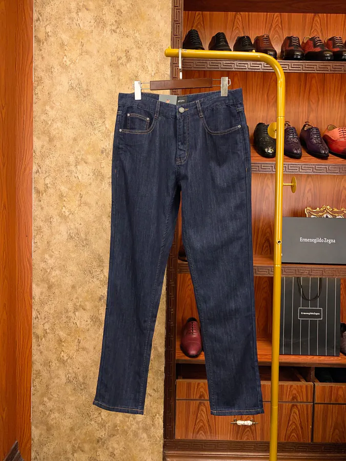 Zegna Spring Summer Lightweight Denim Jeans Comfortable Fit