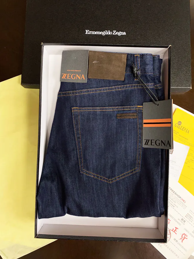 Zegna Spring Summer Lightweight Denim Jeans Comfortable Fit