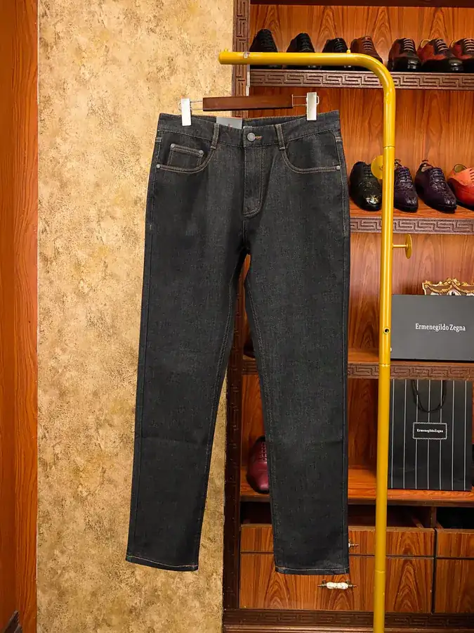 Zegna Spring Summer Thin Denim Pants Comfortable Fit