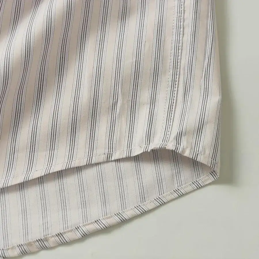 MIUMIU Miu Miu 25ss New Arrival Embroidered Striped Regular Shirt