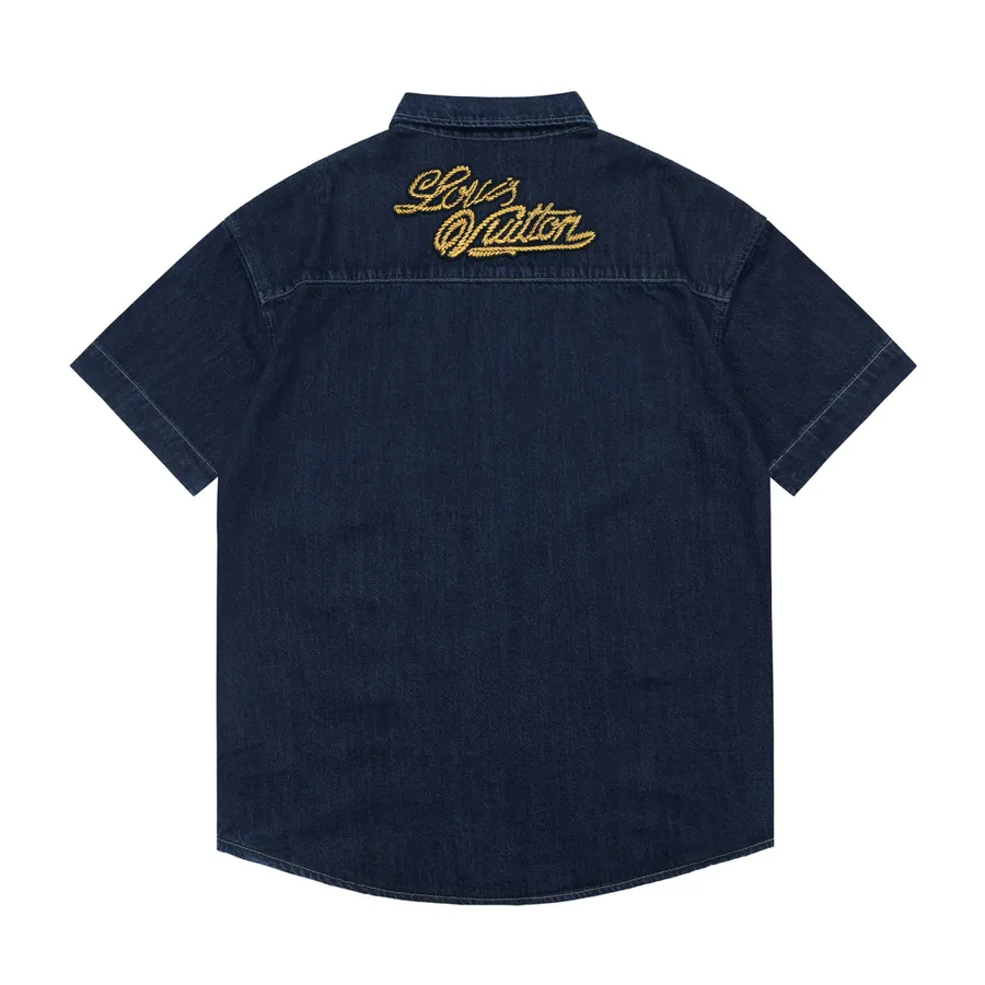 McGraw Logo Embroidered Denim Shirt