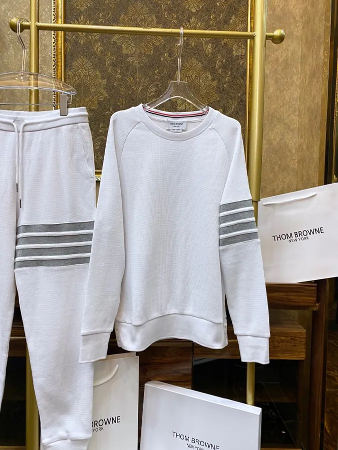 Thom Browne TB Unisex Hoodie Premium Organic Cotton