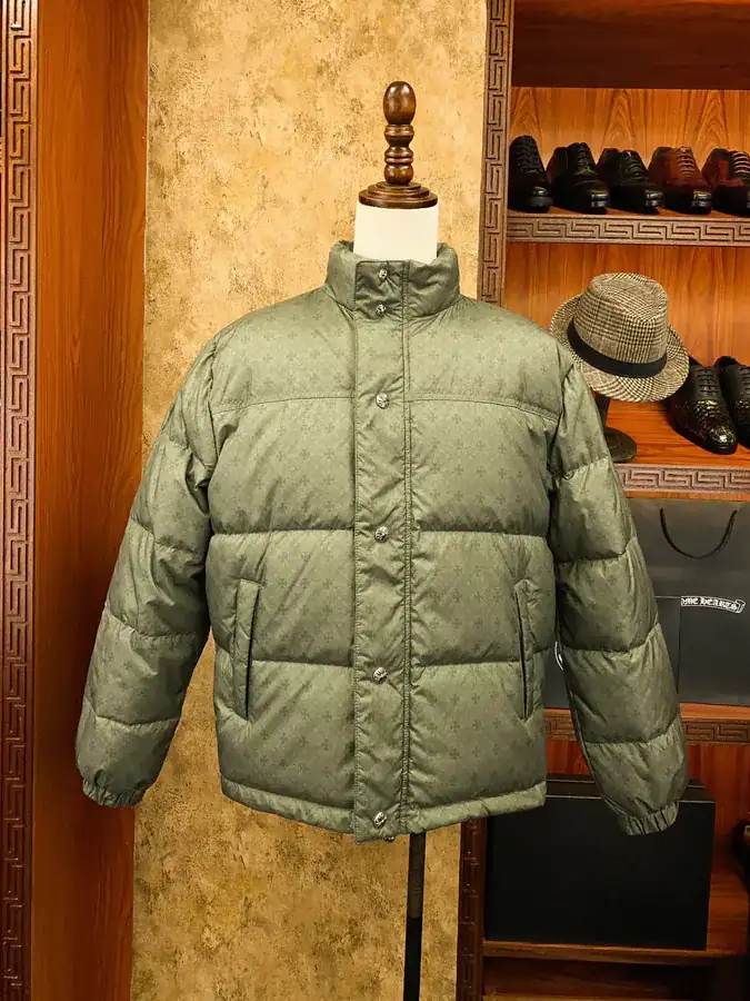 Premium Down Jacket Come Hearts, Dark Pattern Silver Zipper, Custom Made