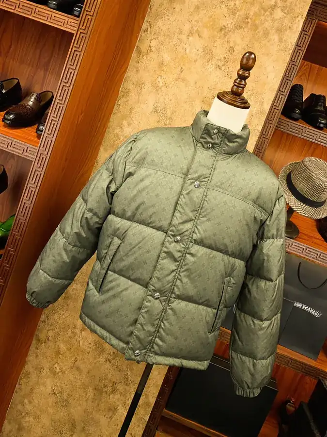Premium Down Jacket Come Hearts, Dark Pattern Silver Zipper, Custom Made