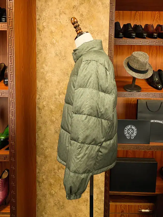 Premium Down Jacket Come Hearts, Dark Pattern Silver Zipper, Custom Made