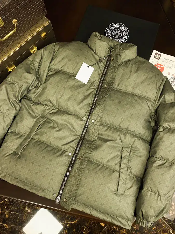 Premium Down Jacket Come Hearts, Dark Pattern Silver Zipper, Custom Made