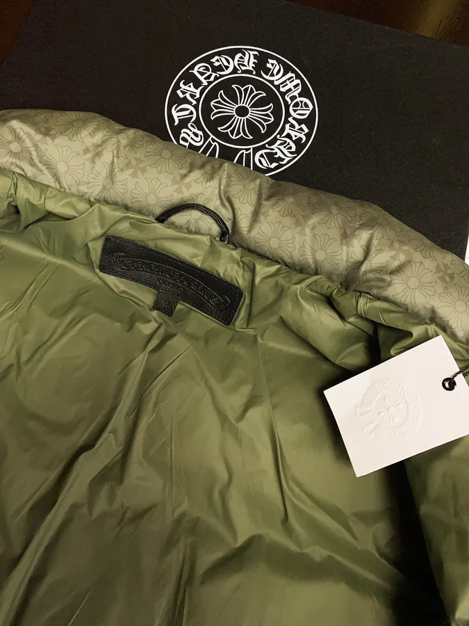 Premium Down Jacket Come Hearts, Dark Pattern Silver Zipper, Custom Made