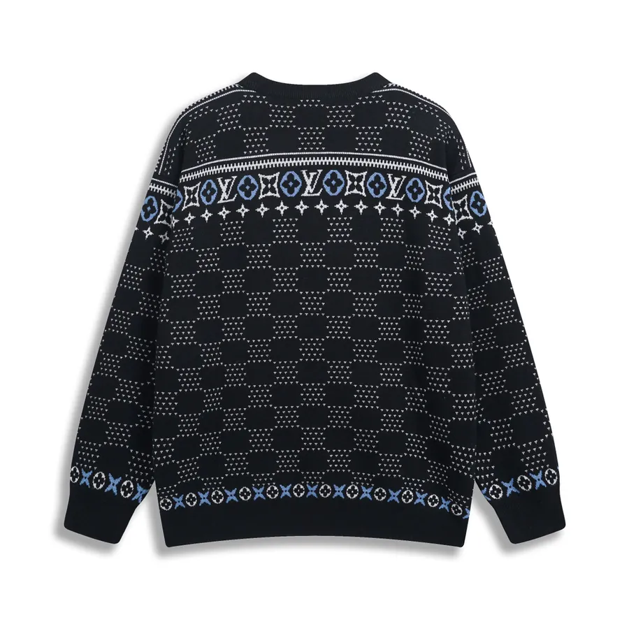 1V Loro Piana New Cable Knit Sweater with Embroidered Pattern