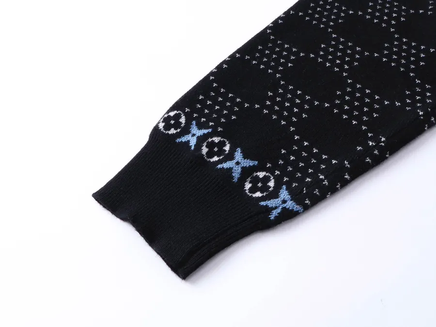 1V Loro Piana New Cable Knit Sweater with Embroidered Pattern