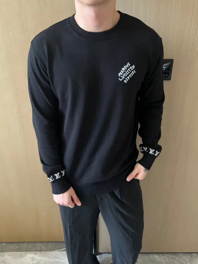 1V Loro Piana 24SS Letter Long Sleeve Sweater