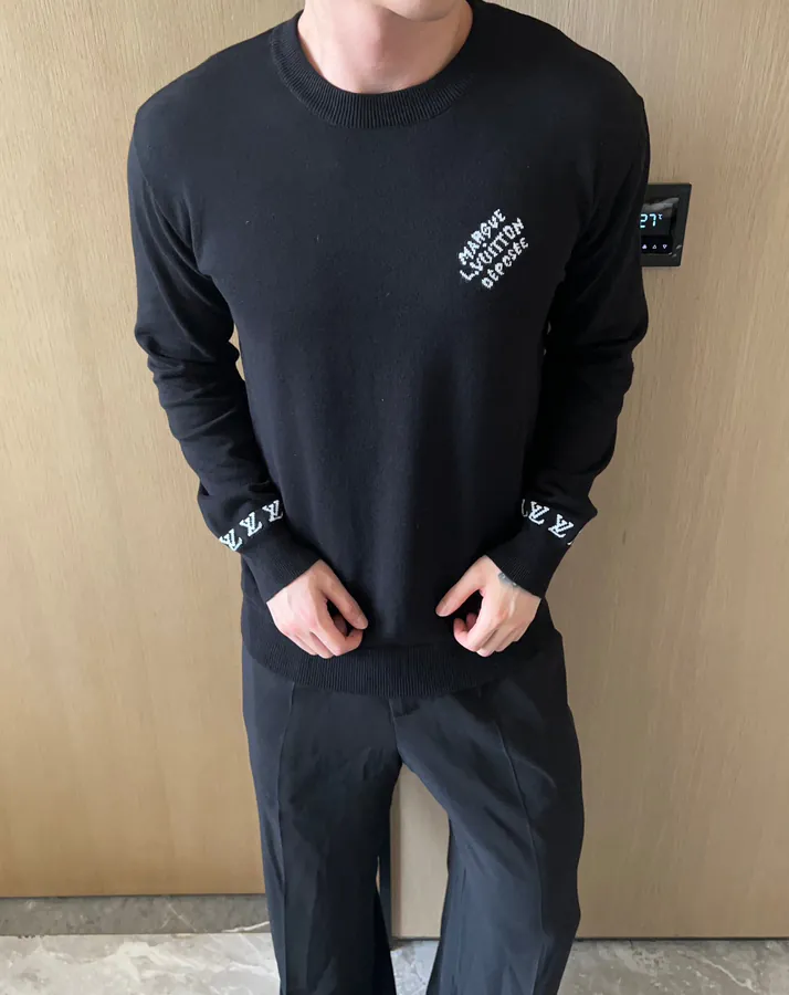 1V Loro Piana 24SS Letter Long Sleeve Sweater