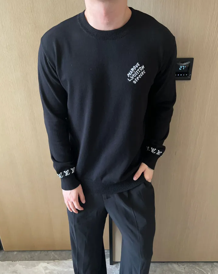 1V Loro Piana 24SS Letter Long Sleeve Sweater