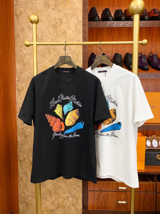 1V Loro Piana Men's and Women's Short Sleeve Trendy and Futuristic Design