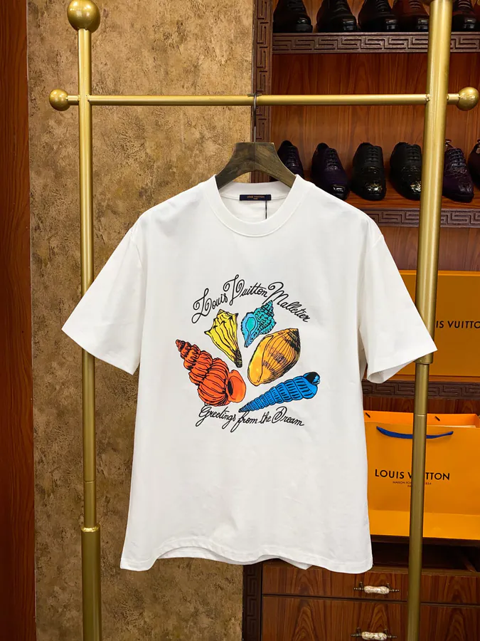 1V Loro Piana Men's and Women's Short Sleeve Trendy and Futuristic Design